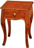 Wood Mount Sheesham Wood Curve Legs Bedside End Table For Living Room | With Drawer Solid Wood Bedside Table