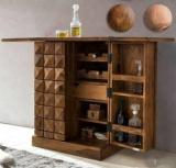 Wood Print Premium Quality Of Solid Wood Bar Cabinet