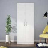 Woodbuzz Engineered Wood 2 Door Wardrobe