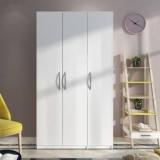 Woodbuzz Engineered Wood 3 Door Wardrobe