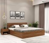 Wooden Street Harper Premium Engineer Wood Queen Size Platform Bed With Box Storage Engineered Wood Queen Box Bed