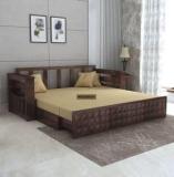 Woodenjoy Diamond Sheesham Wood Sofa Cum Bed For Living Room 3 Seater Double Solid Wood Pull Out Sofa Cum Bed