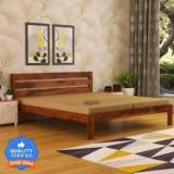 Woodenpoint A Beautiful Queen Size Bed For Bed Room /Guest Room /Hotel Solid Wood Solid Wood Queen Bed