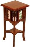 Woodsala Wooden Teak Wood Antique Home D Cor For Bedroom Living Room Corner Teak Finish Solid Wood End Table