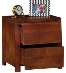 Woodsworth Alexander Bed Side Table In Honey Oak Finish