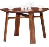 Woodsworth Alhambra Four Seater Dining Table In Warm Walnut Finish