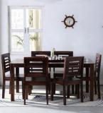 Woodsworth Alicante Six Seater Dining Set In Provincial Teak Finish