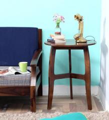 Woodsworth Alma End Table in Provincial Teak Finish