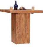 Woodsworth Alonzo Four Seater High Dining Cum Bar Table In Premium Acacia Finish