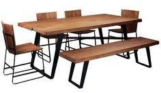 Woodsworth Alonzo Six Seater Dining Table Set In Premium Acacia Finish