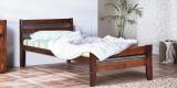 Woodsworth Alvaro Single Size Bed In Dark Brown Colour