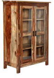 Woodsworth Andorra Solid Wood Book Case In Natural Sheesham Finish