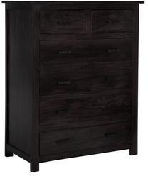 Woodsworth Andorra Stylized Chest Of Drawers In Espresso Walnut Finish