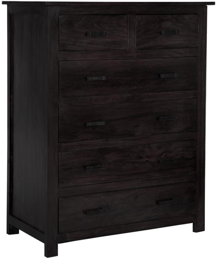 Woodsworth Andorra Stylized Chest of Drawers in Espresso Walnut Finish