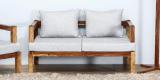 Woodsworth Ann Arbor Two Seater Sofa In Provincial Teak Finish