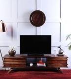 Woodsworth Arlington Entertainment Unit In Provincial Teak Finish