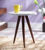 Woodsworth Arlington Tripod Table In Dual Tone Finish