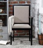 Woodsworth Asilo Arm Chair In Espresso Walnut Finish