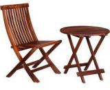 Woodsworth Asilo Chair And Table Set In Provincial Teak Finish