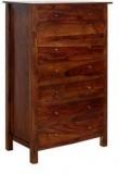 Woodsworth Athena Chest With Seven Drawer In Provincial Teak With Melamine Finish