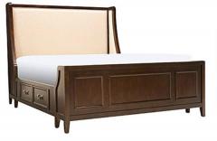 Woodsworth August Macke Bed in Provincial Teak Finish