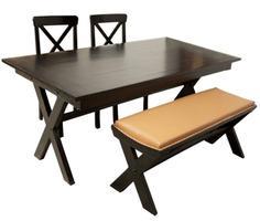 Woodsworth August Macke Dining Table Set In Espresso Walnut Finish