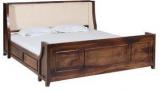 Woodsworth August Macke Solid Wood King Size Bed With Storage In Provincial Teak Finish