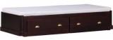 Woodsworth Barlow Solid Wood Single Bed With Storage In Passion Mahogany Finish