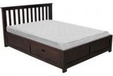 Woodsworth Barranquilla Queen Sized Bed With Storage In Espresso Walnut Finish