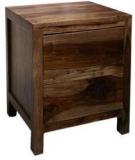 Woodsworth Barranquilla Solid Wood Bed Side Table In Provincial Teak Finish