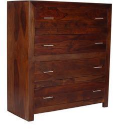 Woodsworth Barranquilla Solid Wood Chest Of Drawers In Provincial Teak Finish