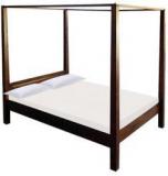 Woodsworth Basil Compact Solid Wood Poster Bed In Provincial Teak Finish