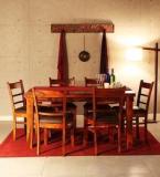 Woodsworth Belem Six Seater Dining Set In Honey Oak Finish