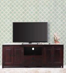 Woodsworth Belmont Entertainment Unit in Passion Mahogany Finish