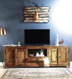 Woodsworth Belmont Entertainment Unit In Provincial Teak Finish