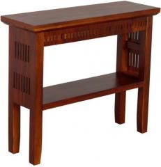 Woodsworth Belo Solid Wood Console Table in Honey Oak Finish