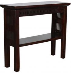 Woodsworth Belo Solid Wood Console Tables in Espresso Walnut Finish