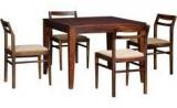 Woodsworth Bibiana Four Seater Dining Set In Provincial Teak Finish