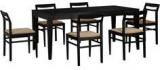 Woodsworth Bibiana Six Seater Dining Set In Espresso Walnut Finish