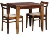 Woodsworth Bibiana Two Seater Dining Set In Provincial Teak Finish