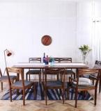 Woodsworth Binita Eight Seater Dining Set In Provincial Teak Finish