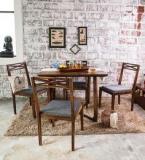 Woodsworth Binita Four Seater Dining Set In Provincial Teak Finish