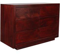 Woodsworth Bogot Solid Wood Chest Of Drawers In Passion Mahogany Finish