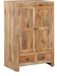 Woodsworth Bogota Small Solid Wood Wardrobe In Natural Finish