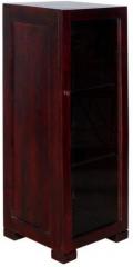 Woodsworth Bogota Solid Wood Entertainment Unit cum Bookcase in Passion Mahogany finish