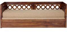 Woodsworth Bogota Three Seater Sofa Cum Bed In Provincial Teak Finish