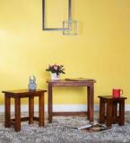 Woodsworth Brasilia Set Of Tables In Honey Oak Finish