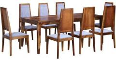 Woodsworth Brianna Eight Seater Dining Set in Provincial Teak Finish