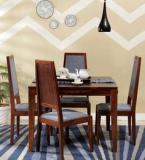 Woodsworth Brianna Four Seater Dining Set In Honey Oak Finish