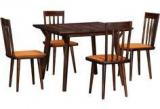 Woodsworth Brigida Four Seater Dining Set In Provincial Teak Finish